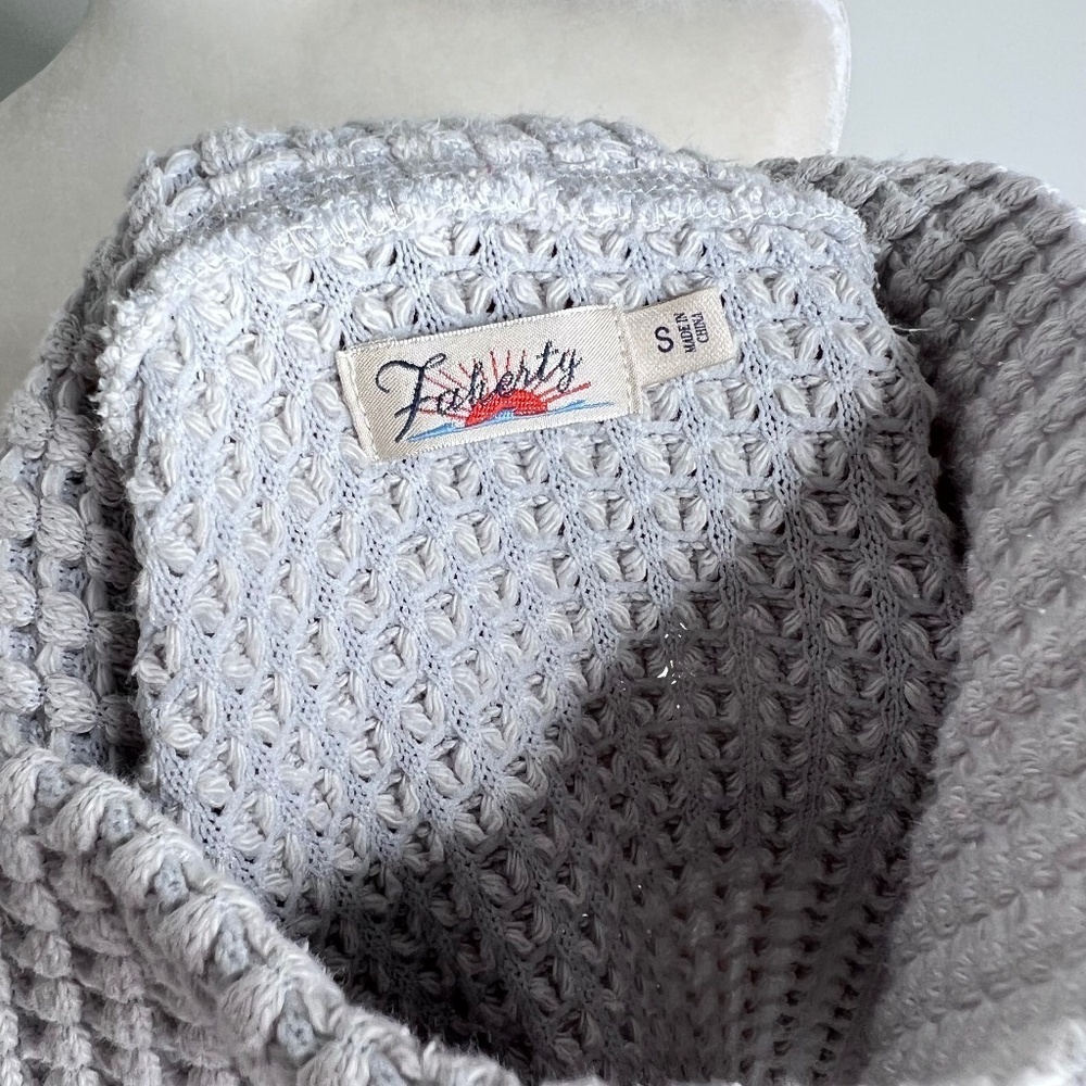 Faherty Echo Thermal Waffle Weave Pullover Sweate… - image 4